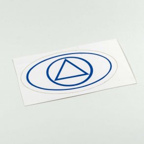 AA klistermrke ovalt pr. stk